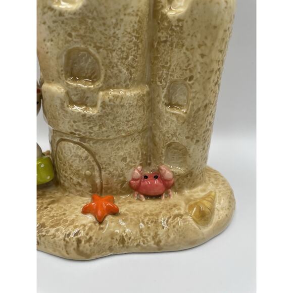 Hello Kitty Sand Castle Planter Blue Sky Clayworks Brush/Pen Holder NEW - Picture 3 of 8